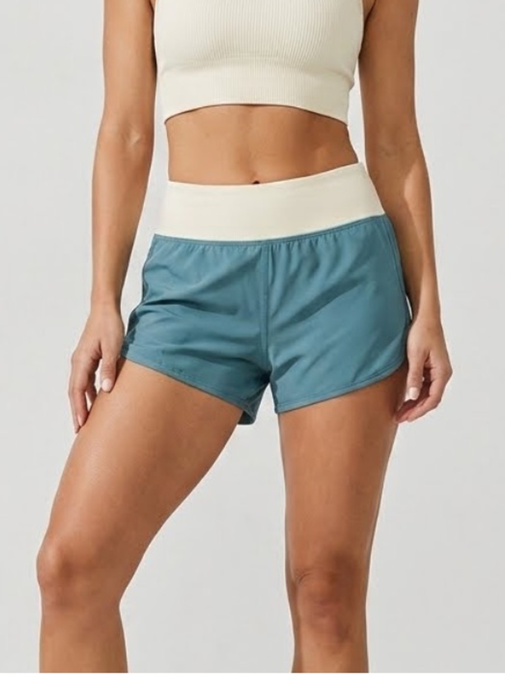 KITTENISH Teal Athletic Workout Shorts Medium